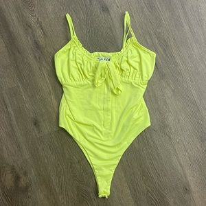 Neon yellow/green bodysuit